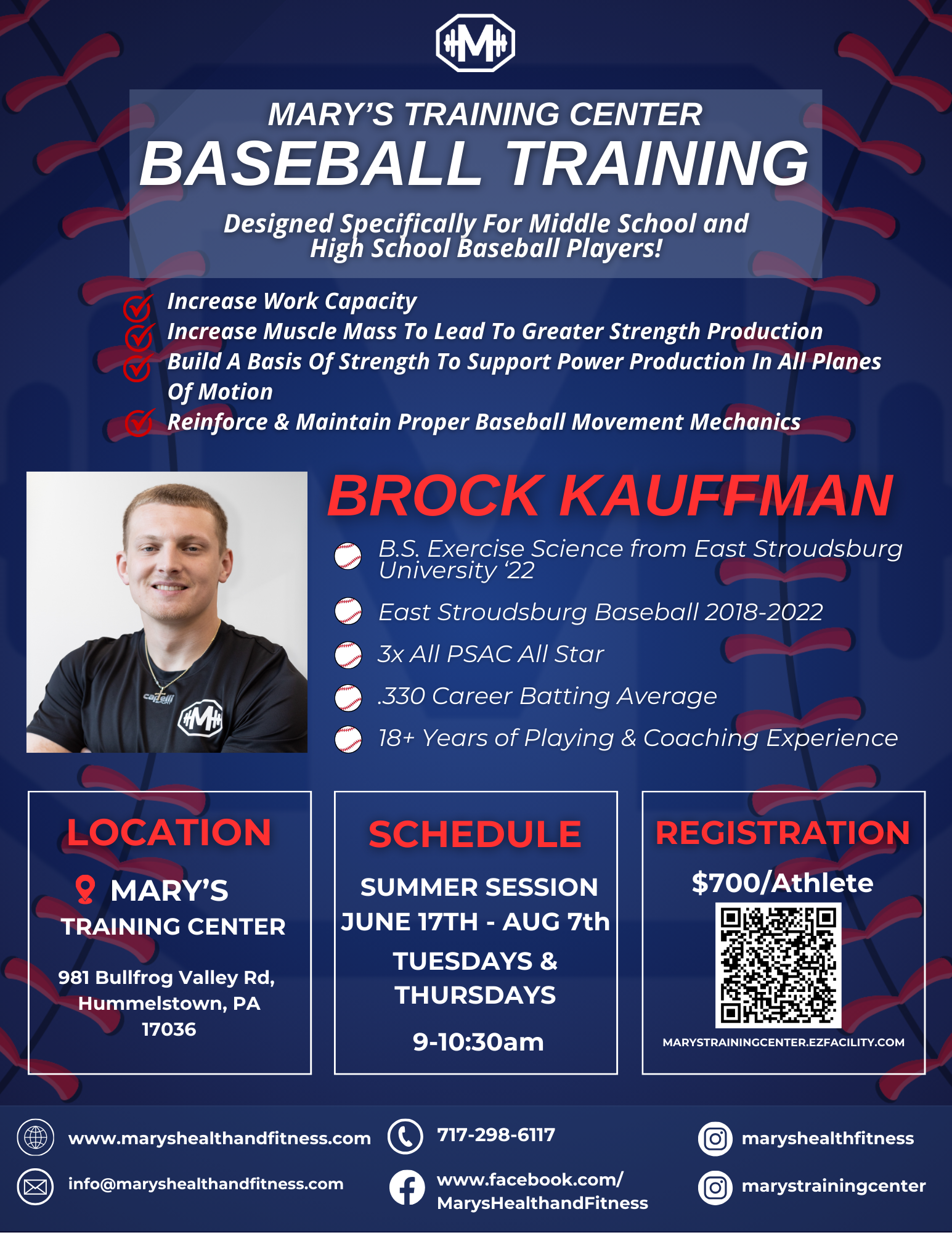 MTC Baseball Training 1 - Mary's Health and Fitness